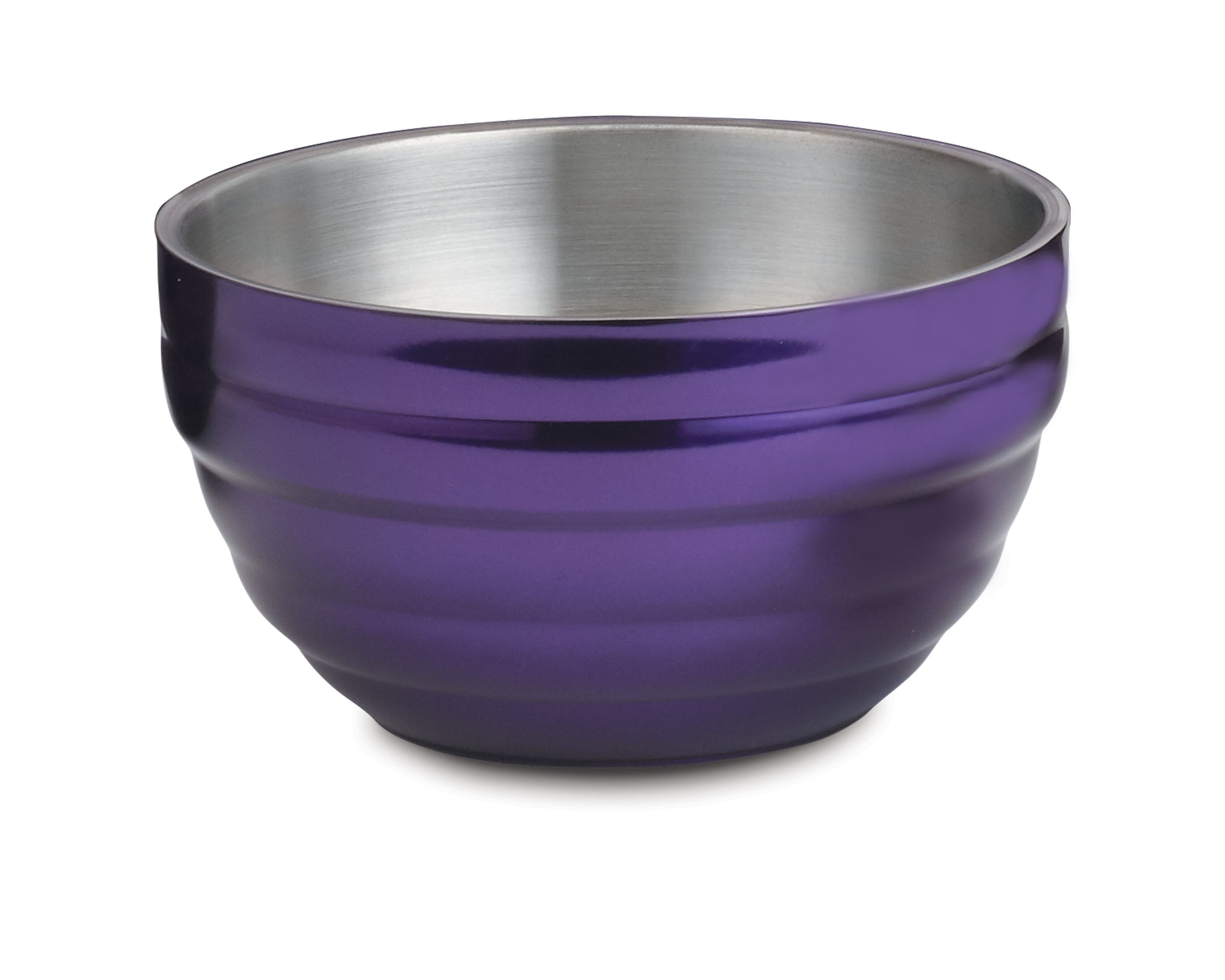 6.9-quart Round Colored Double-Wall Insulated Serving Bowl in Passion Purple