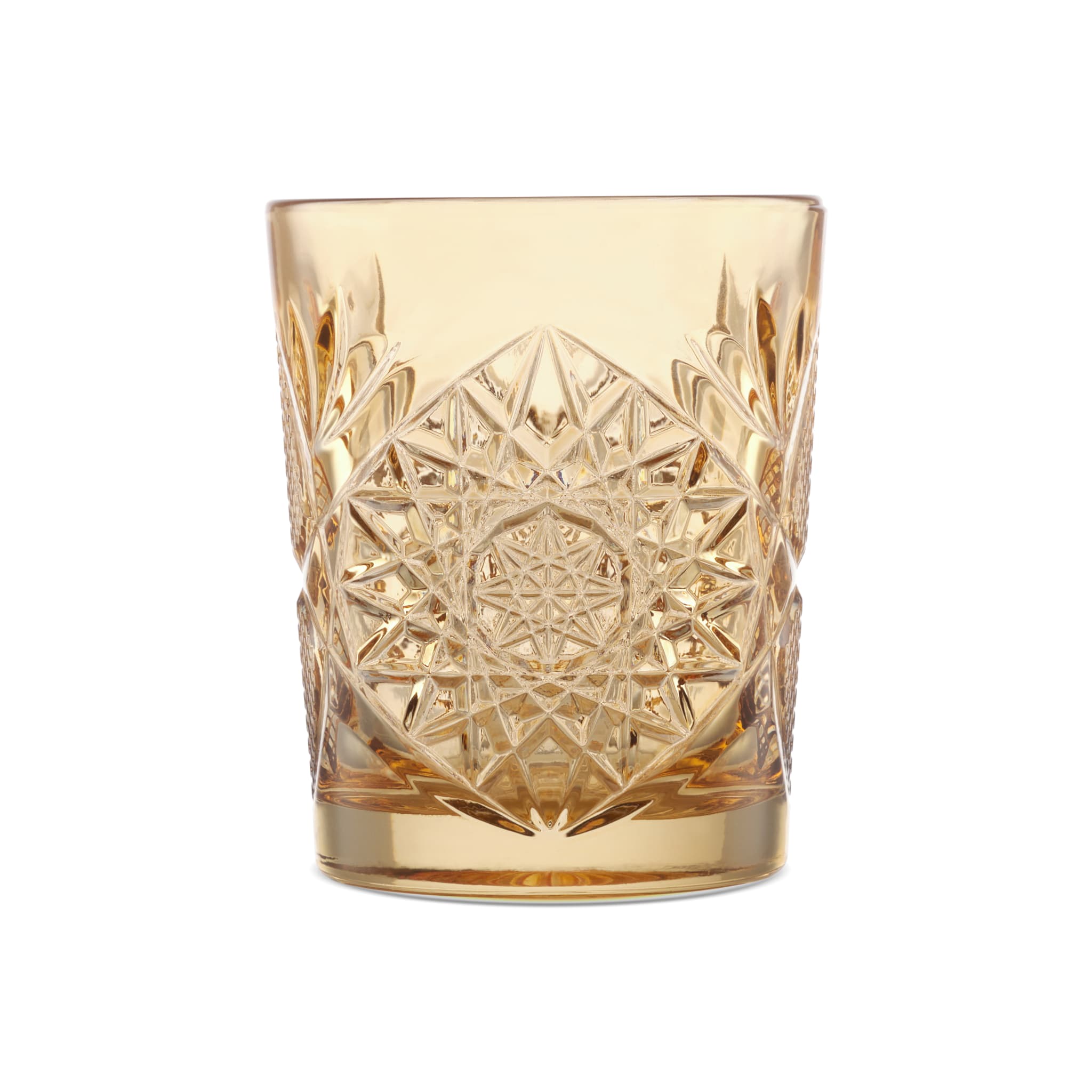 Hobstar 12 oz. Double Old Fashioned Glass, Topaz