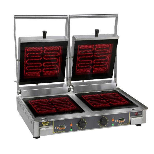 Diablo VG Double Vitroceramic Speed Panini Grill, 6.0kW, 208/240V