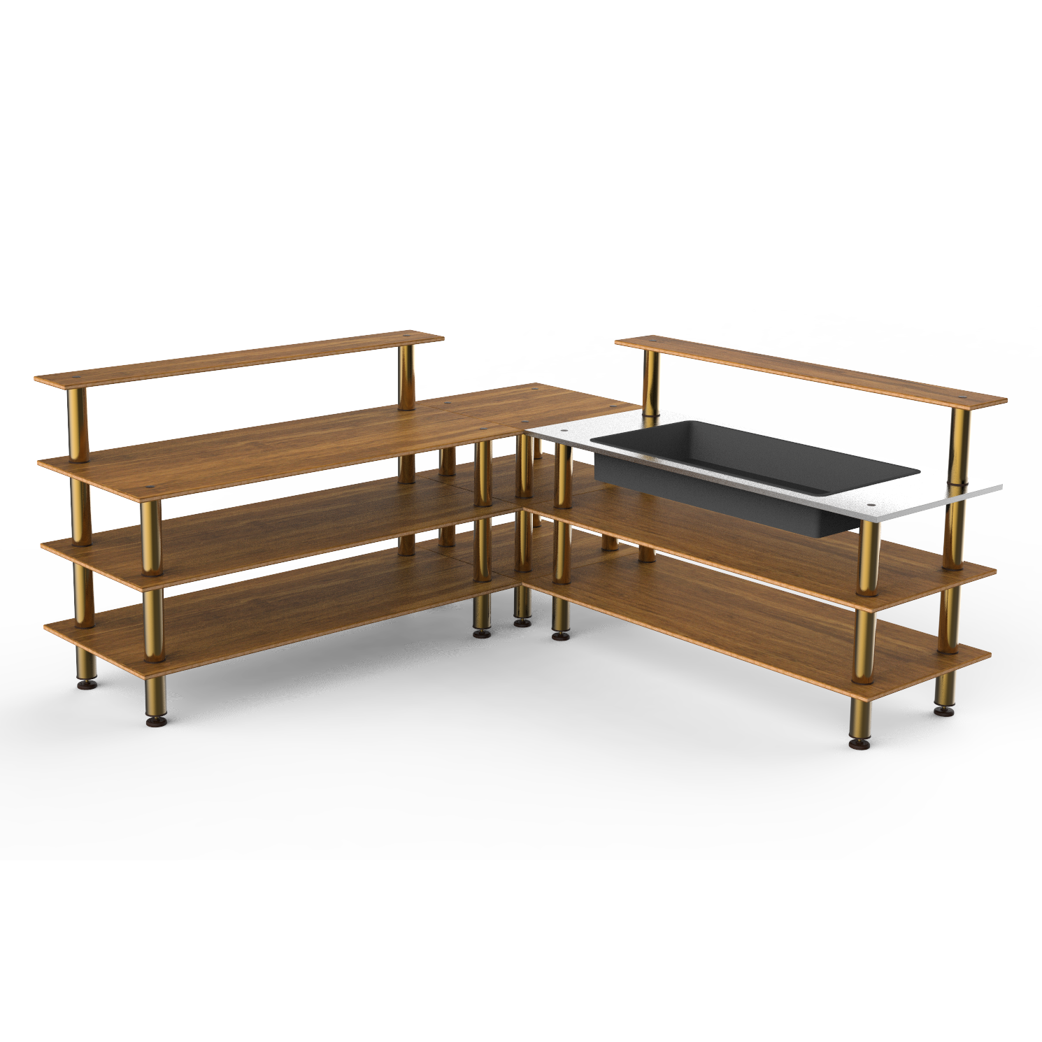Cooling Corner Station L 100.5" W 100.5" Modular