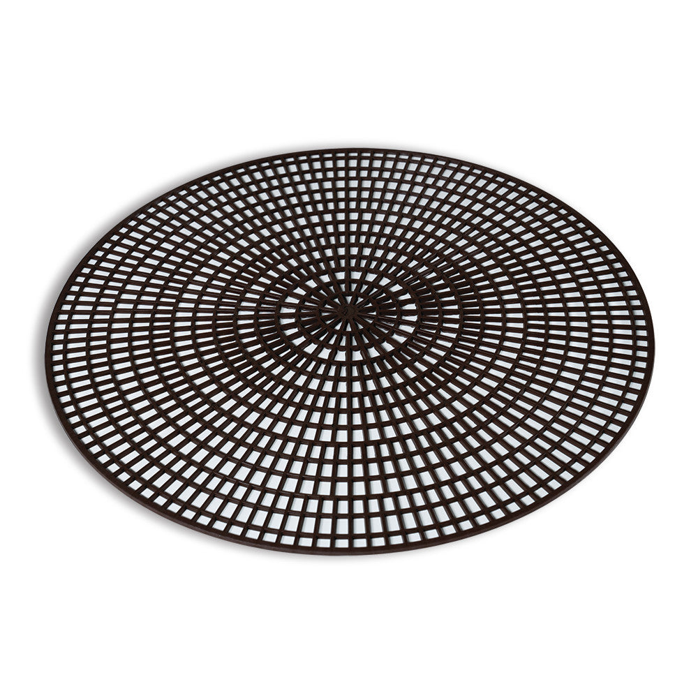 14 ½-Inch Round Antiskid Mat In Chocolate