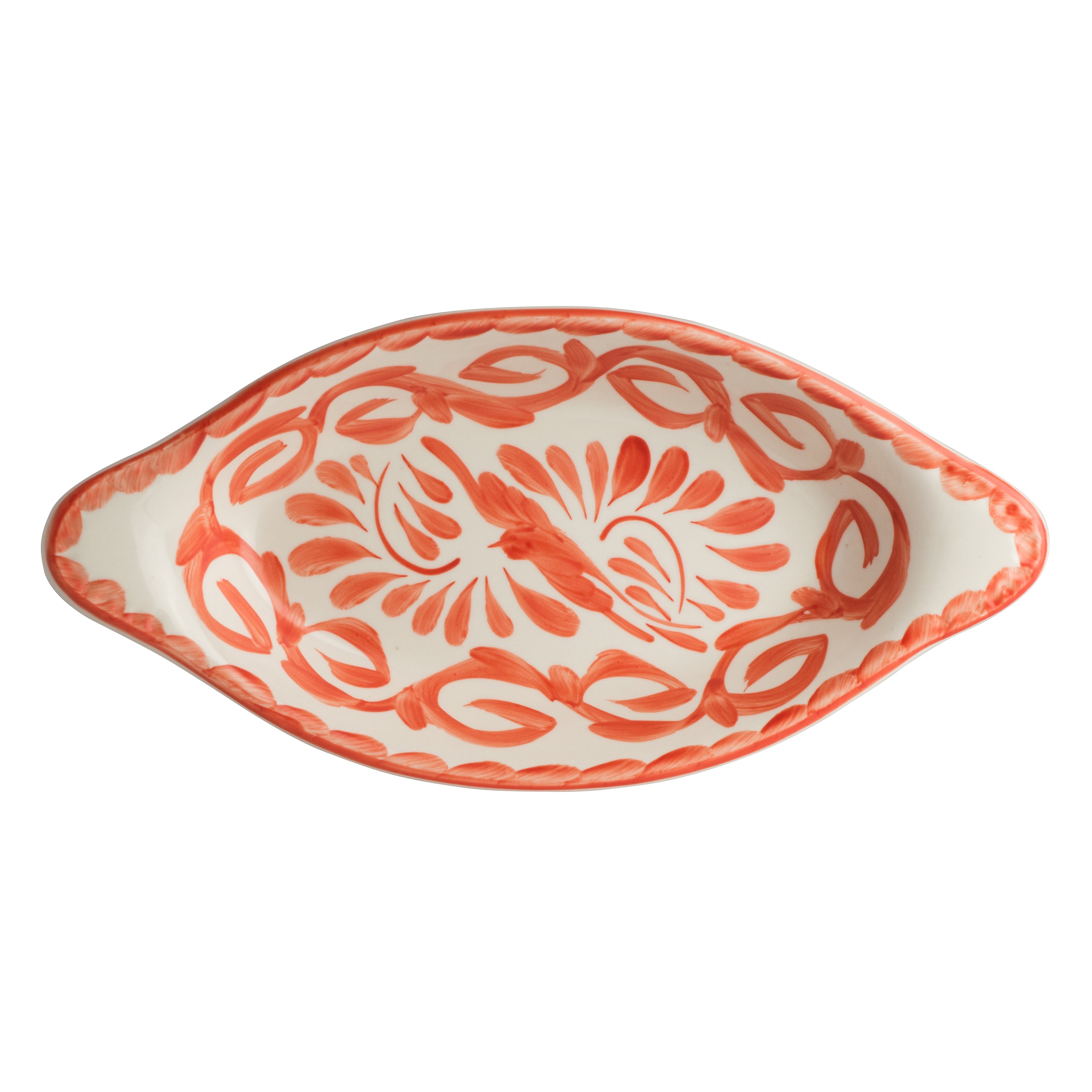 Oval Rarebit 10.0" Dia. W 5.0" (12.0 Oz) Puebla Coral
