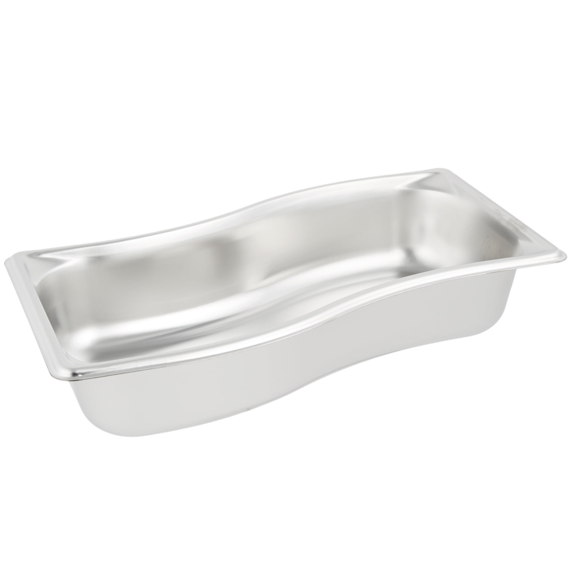 Third-size 2 ½-inch-deep Super Pan® stainless steel super shape inner wild pan