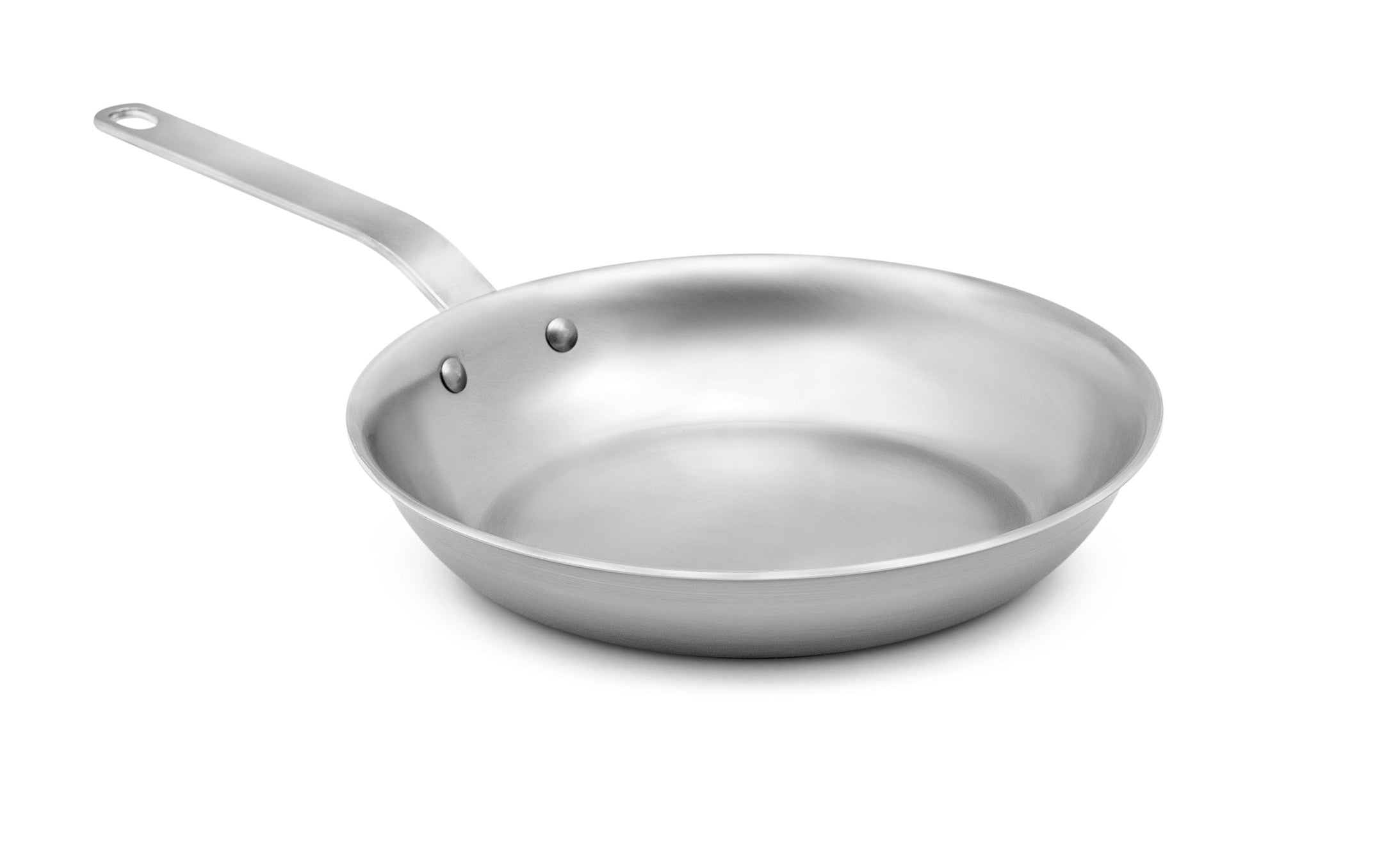 7-Inch Tribute 3-Ply Fry Pan with Natural Finish and Plated Handle