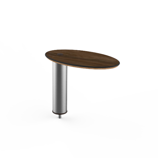 Oval High Display Shelf L 16.0" W 8.0" Modular