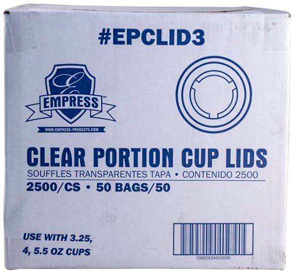Empress Lid for 3 1/4 oz, 4 oz, & 5 1/2 oz Portion Cups