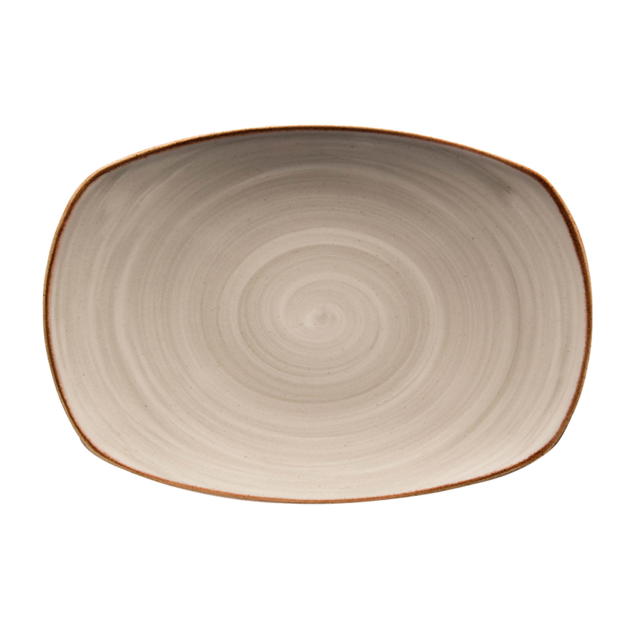 Corona Artisan 13.75" x 9.66" Rectangular Platter, Gray