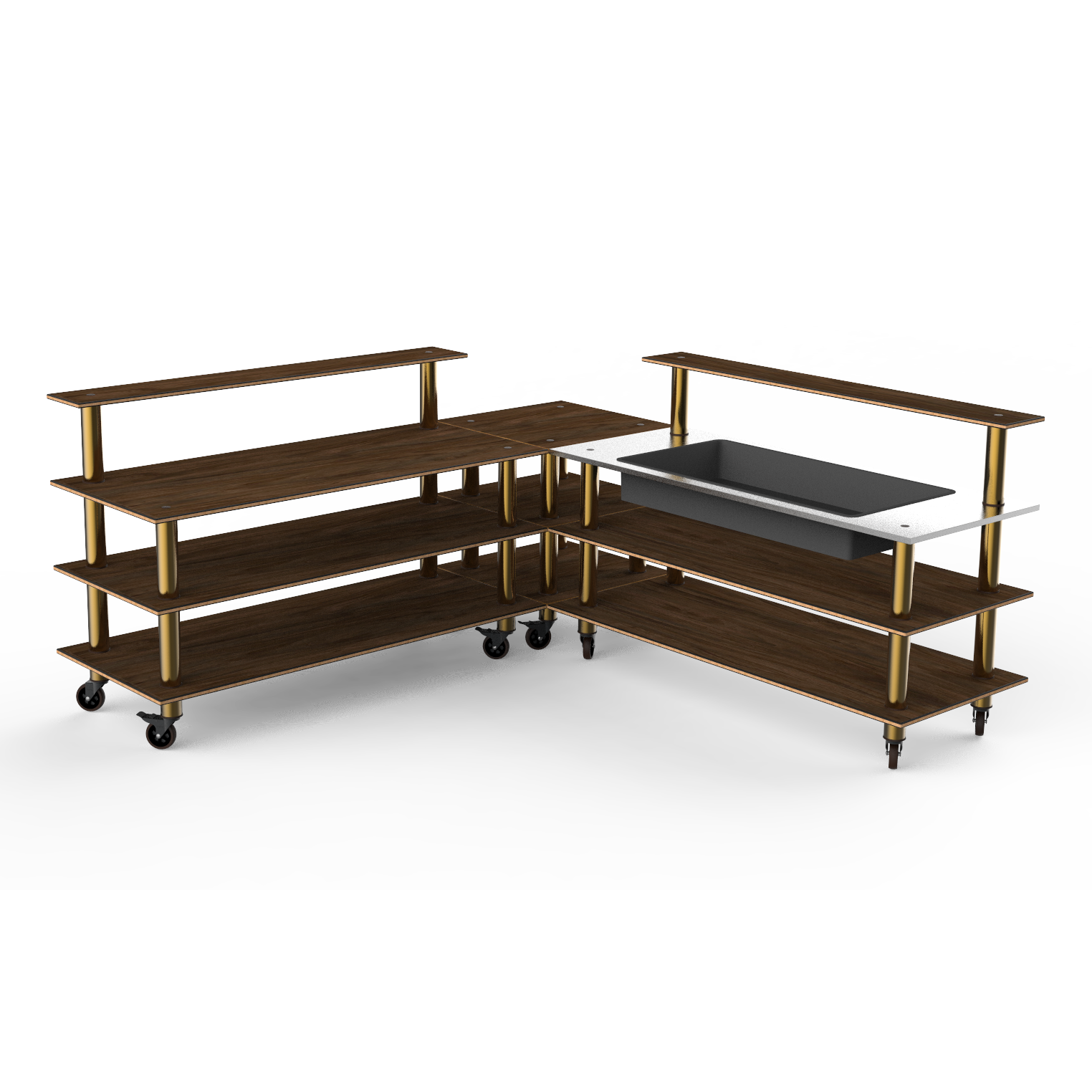 Corner Cooling Station L 100.5" W 100.5" Modular