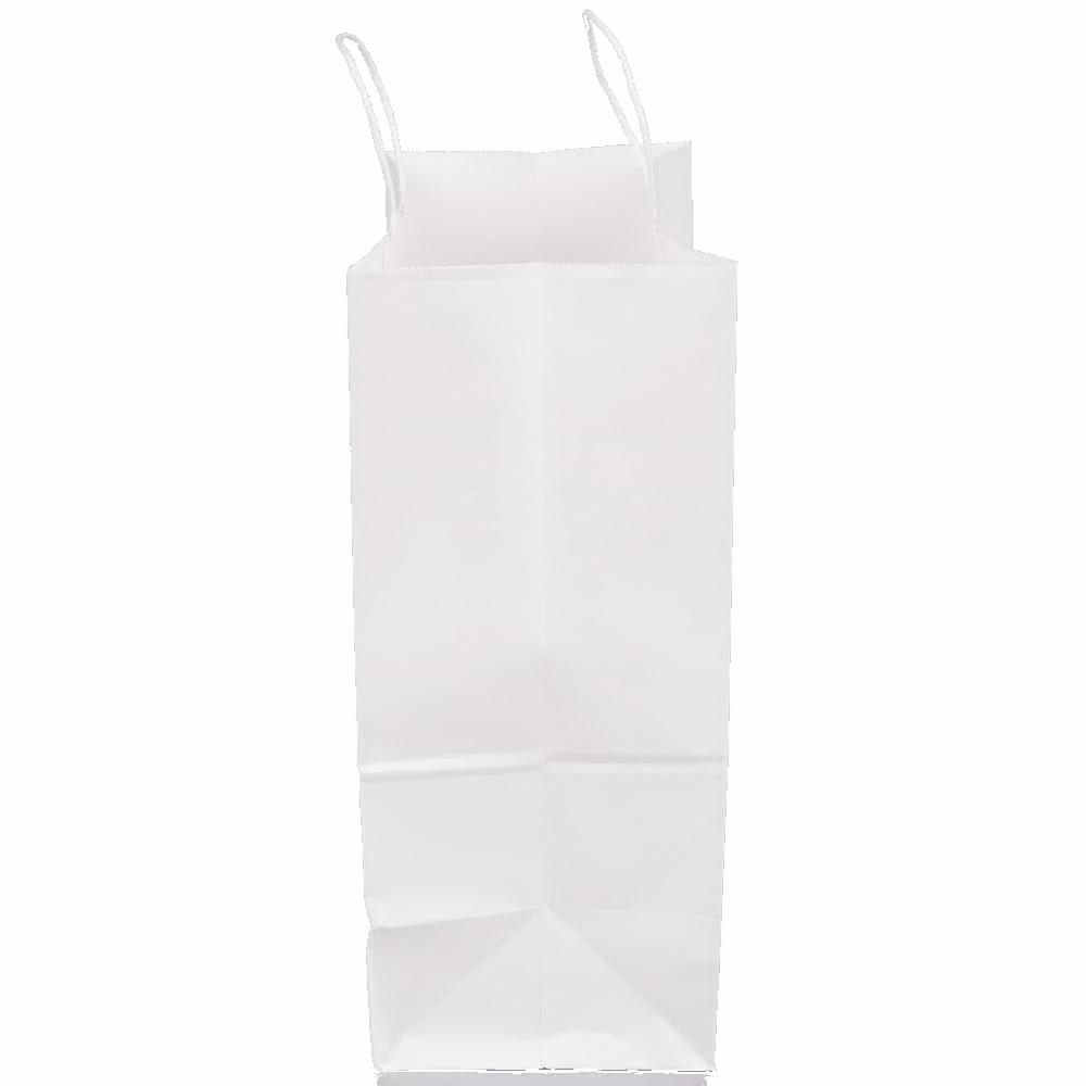 13" x 7" x 17" White Shopping Bags