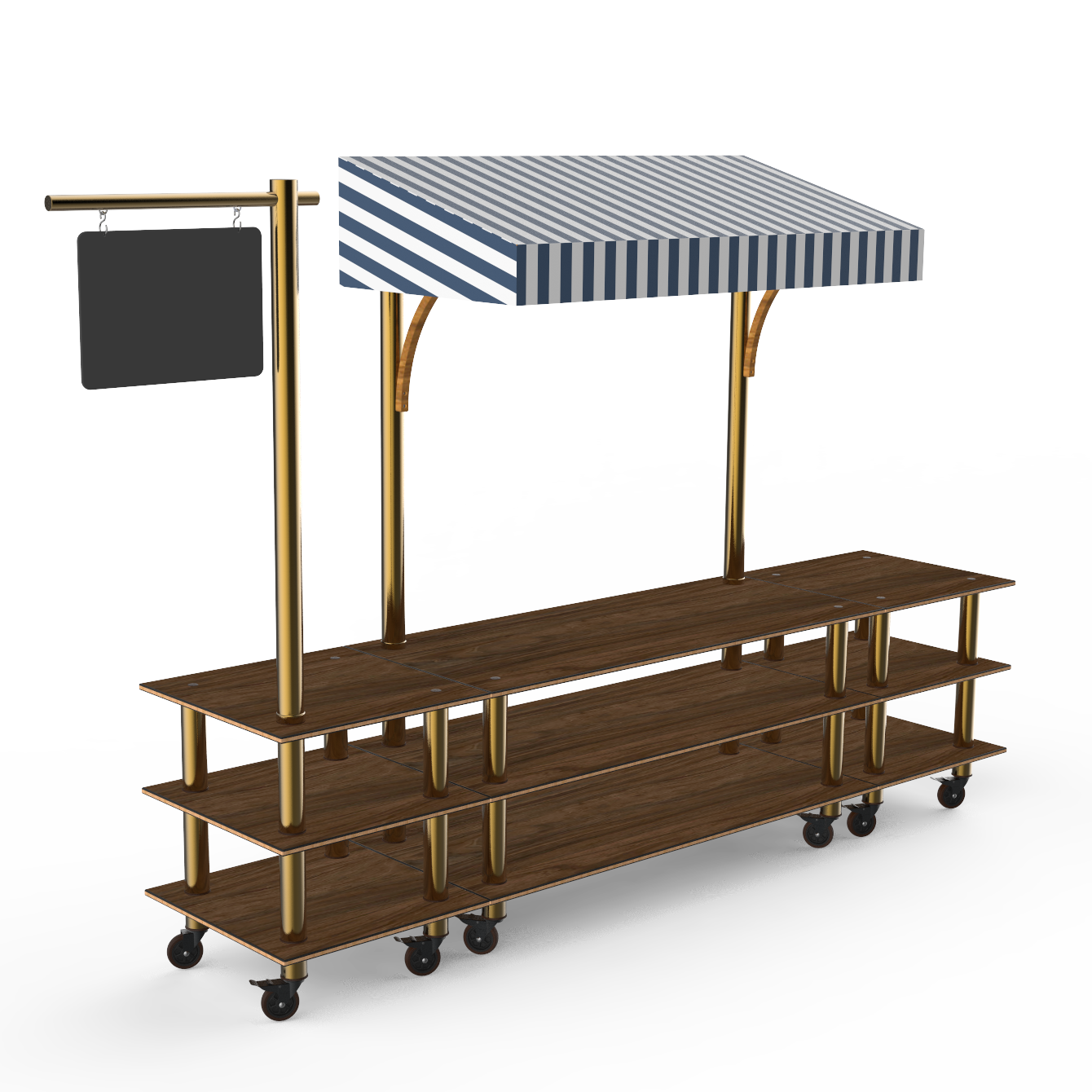 Bazaar Action Station L 130.0" W 33.0" Modular