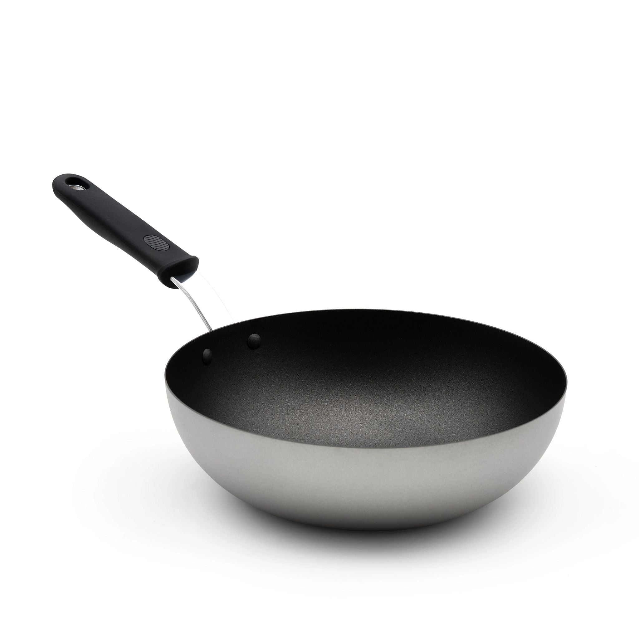 11-Inch Carbon Steel Induction Stir-Fry Pan with Steelcoat X3™ Nonstick Coating and Silicone Handle