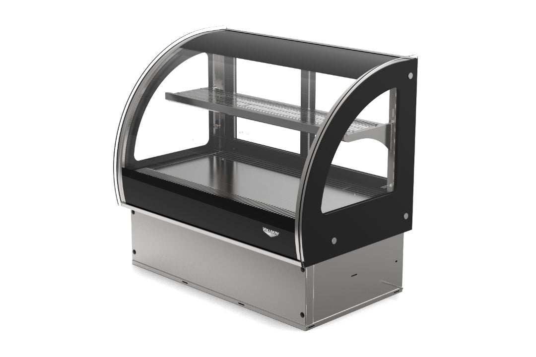 36-Inch-Wide 120-Volt Curved-Glass Drop-In Refrigerated Display Case with Rear Access