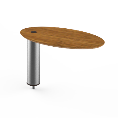 Large Oval High Display Shelf L 20.0" W 10.0" Modular