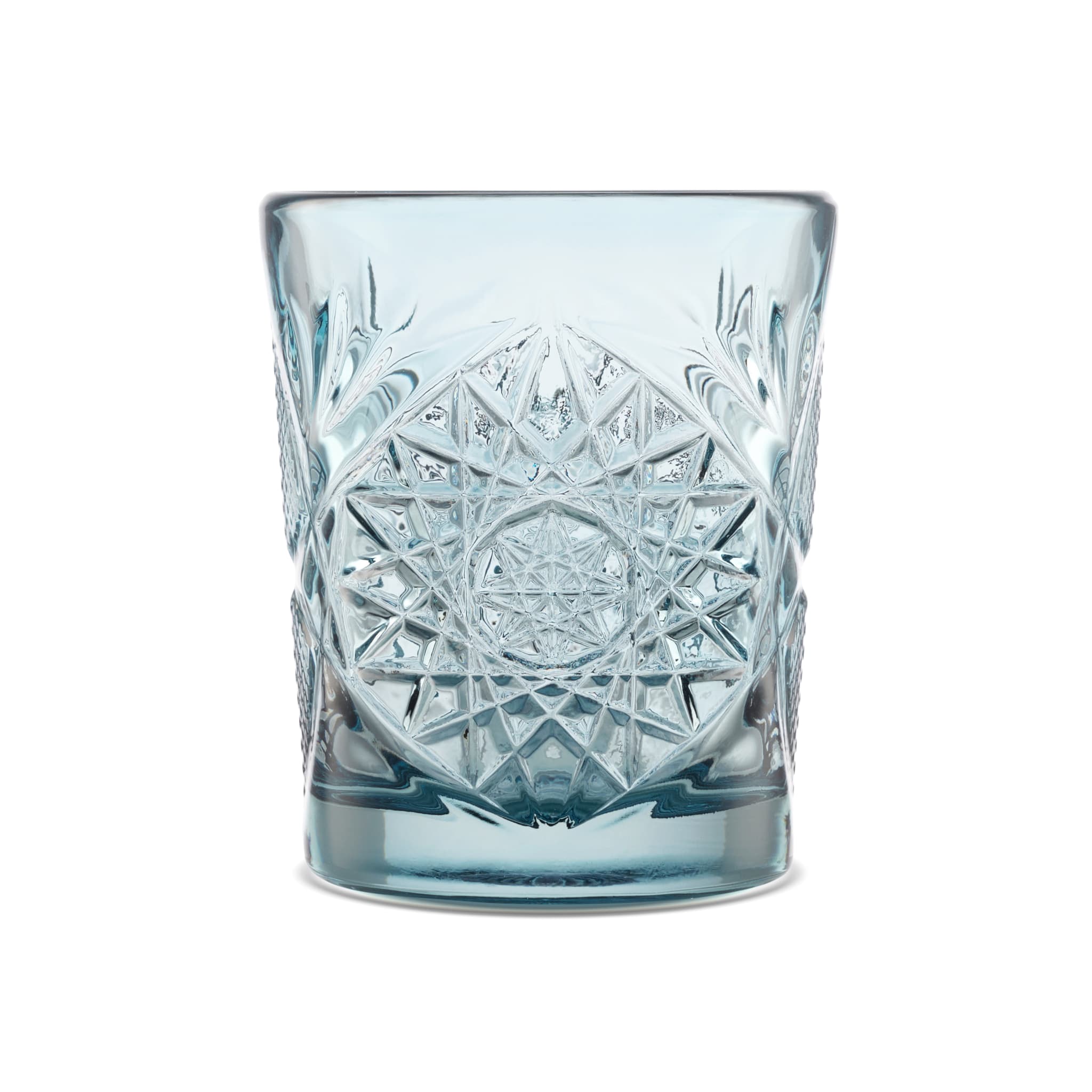 Hobstar 12 oz. Double Old Fashioned Glass, Sapphire