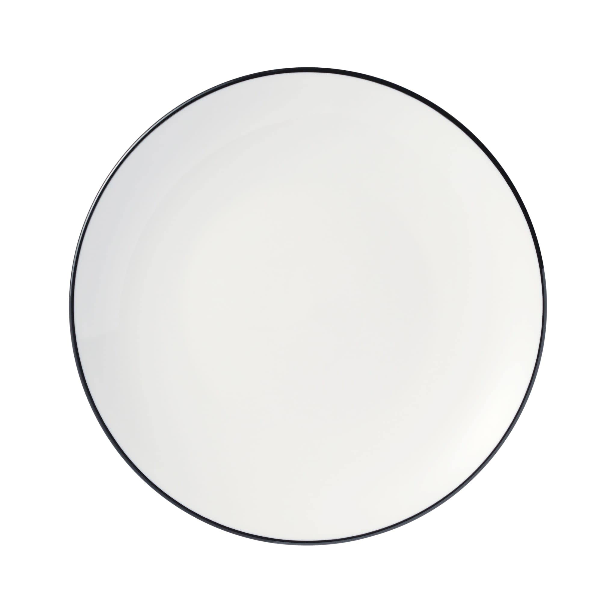 Porcelana Linea 10.5" Coupe Plate, Black