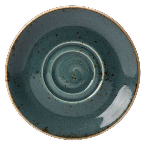 Double Well Saucer 6.5" Dia. Craft Blue