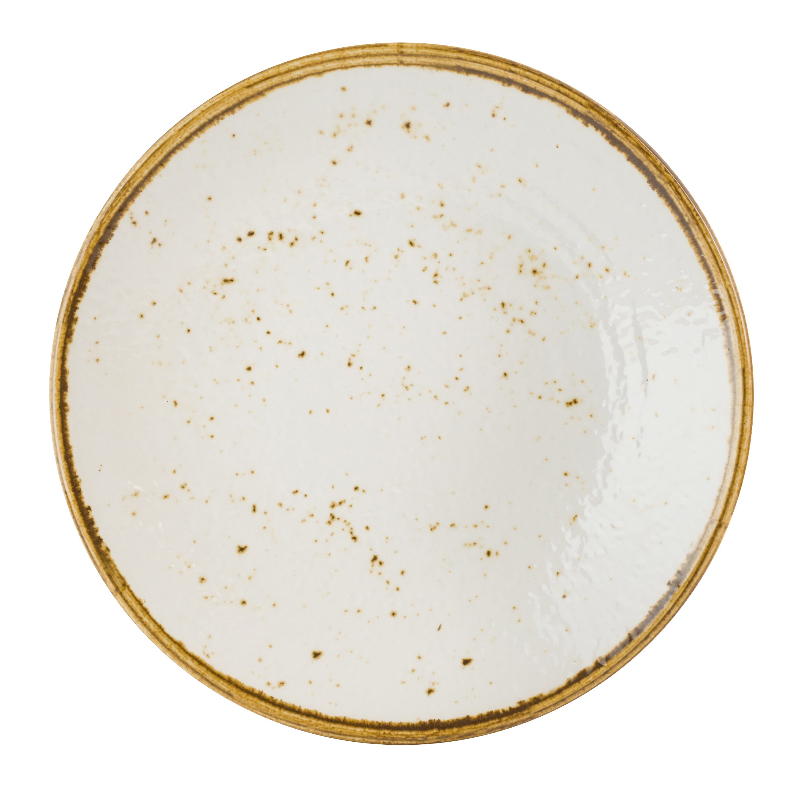 Coupe Plate 10.0" Dia. Craft White Mel