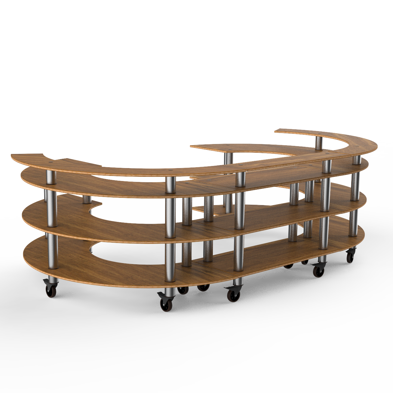 Open C Serving Station L 134.675" W 84.0" Modular