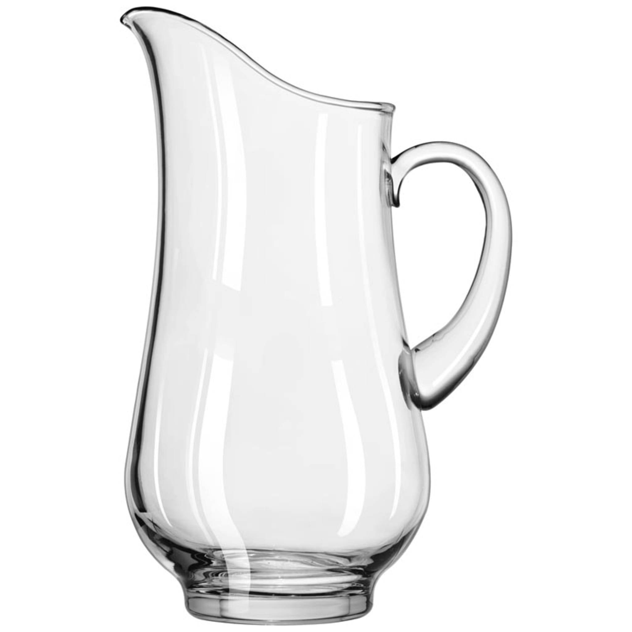 Atlantis 73 oz. Hand-Blown Footed Glass Pitcher