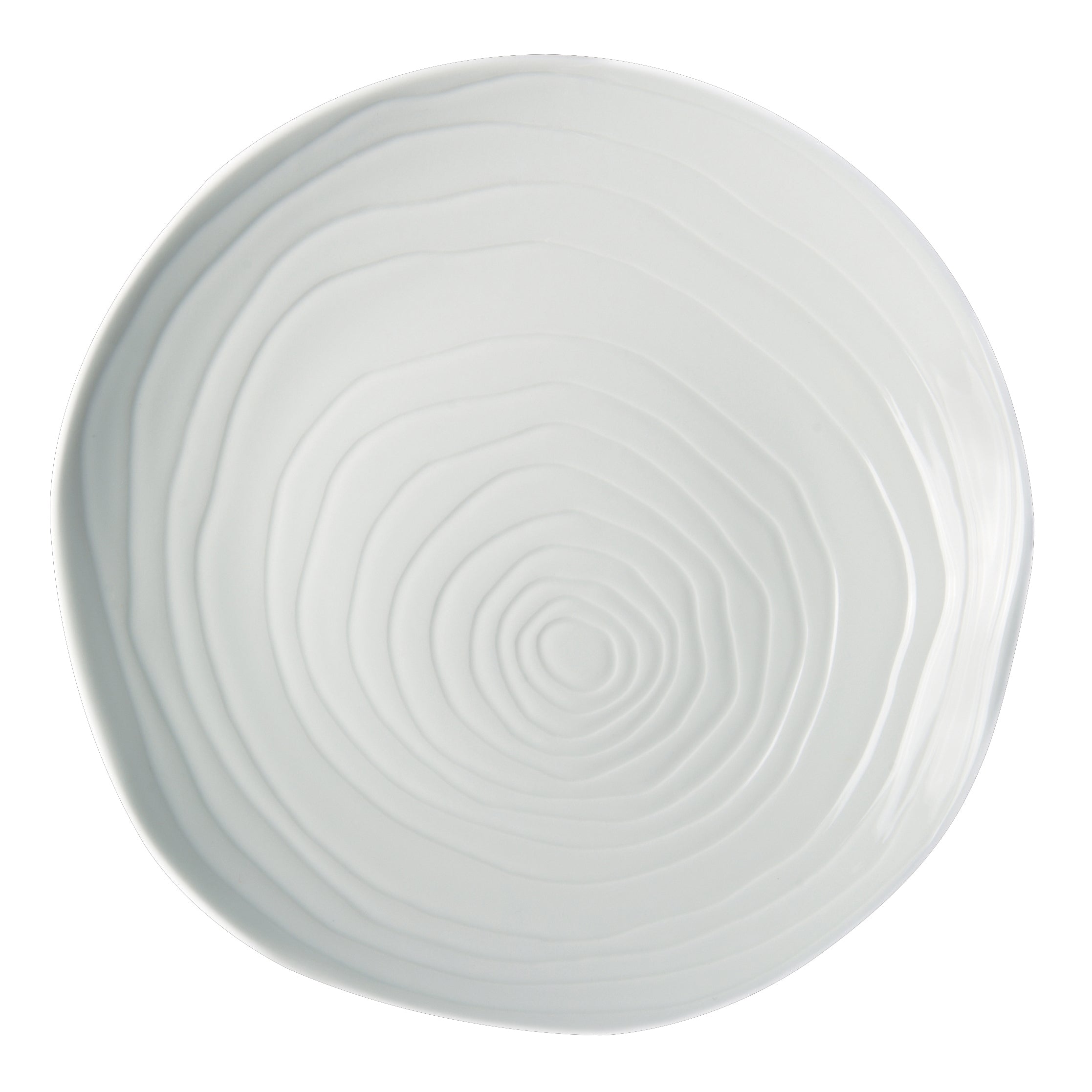 Coupe Plate 10.5" Dia. Grain White