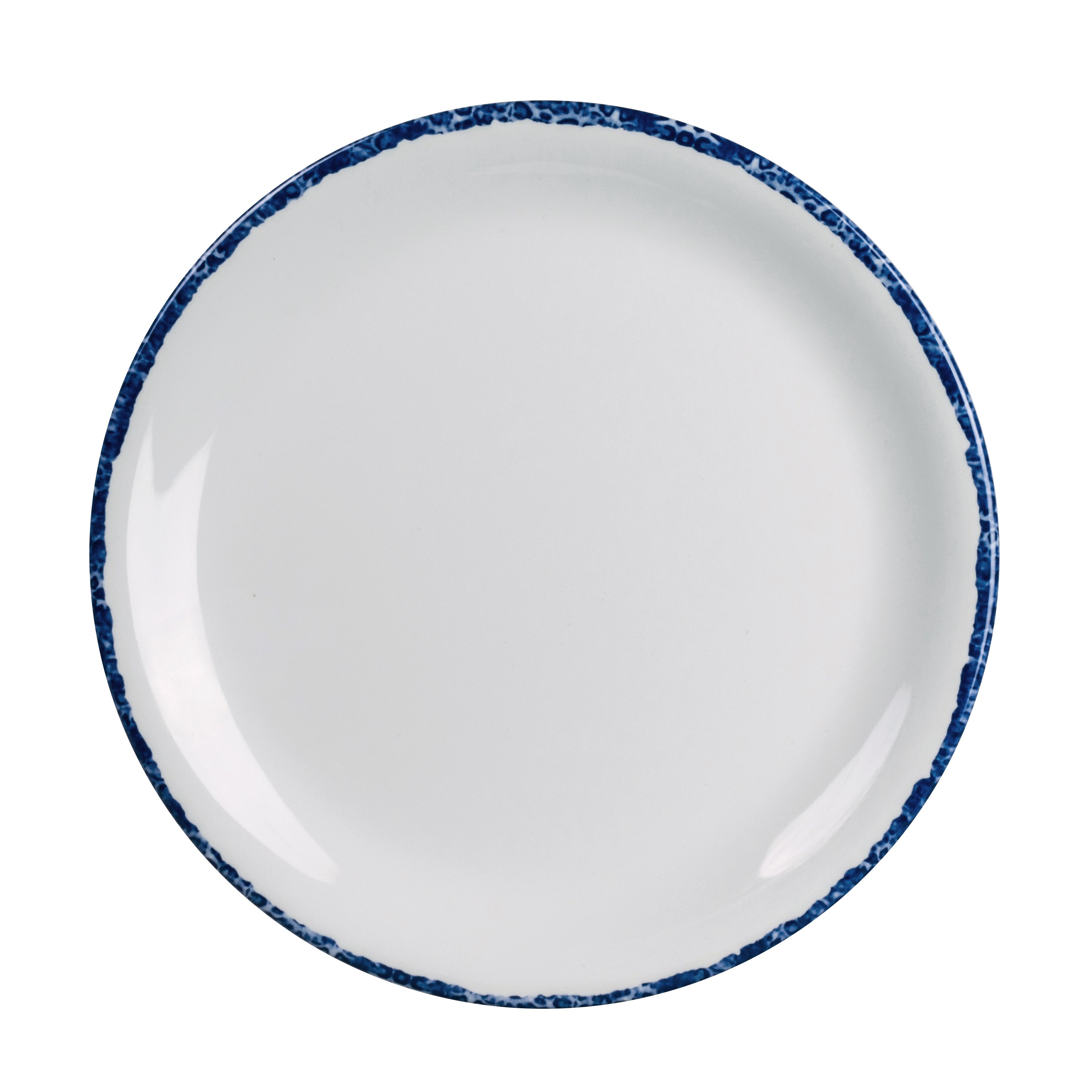 Coupe Plate 8.0" Dia. Blue Dapple