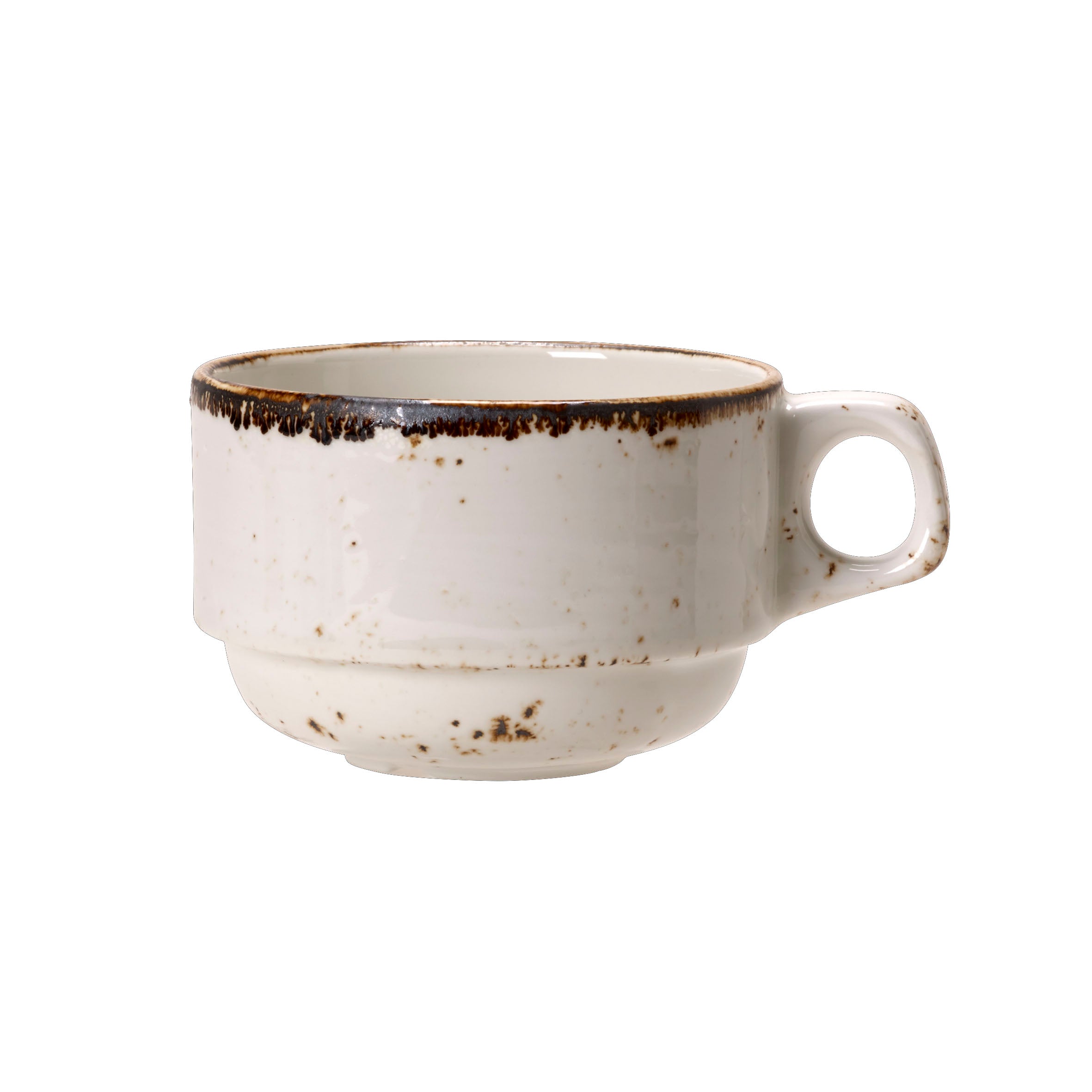 Slimline Stacking Cup L 3.5" W 2.625" (3.5 Oz) Craft White