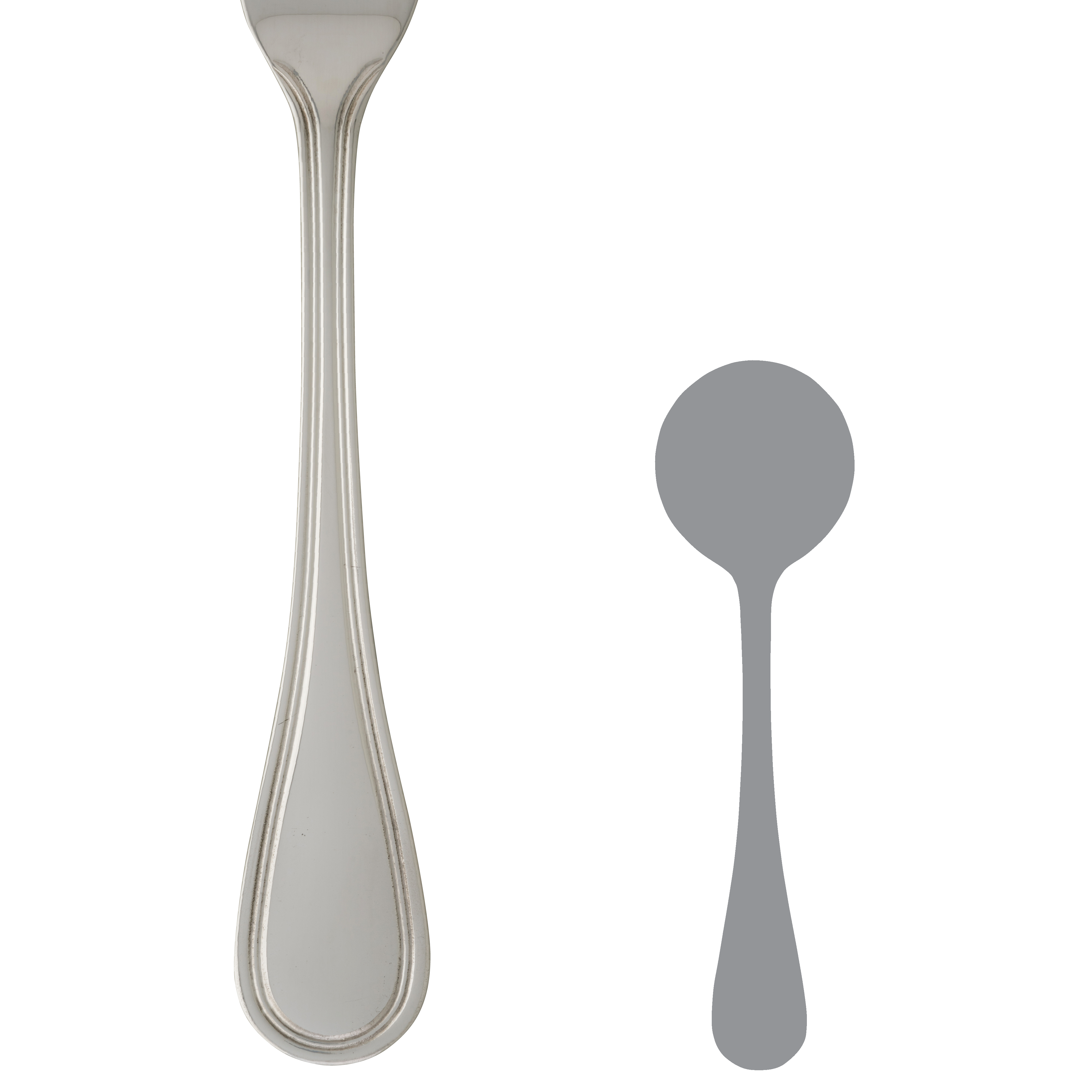 Round Bowl Soup Spoon L 6.5" Contour