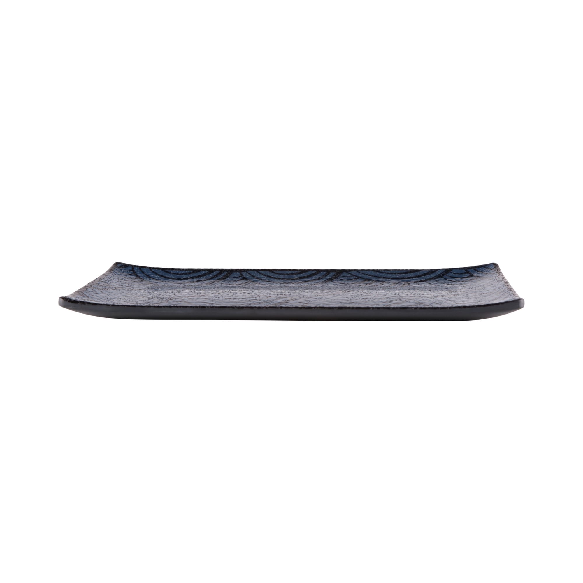 Elite Global Solutions Catalina 9" x 4-1/4" Rectangular Melamine Plate, Dark Blue