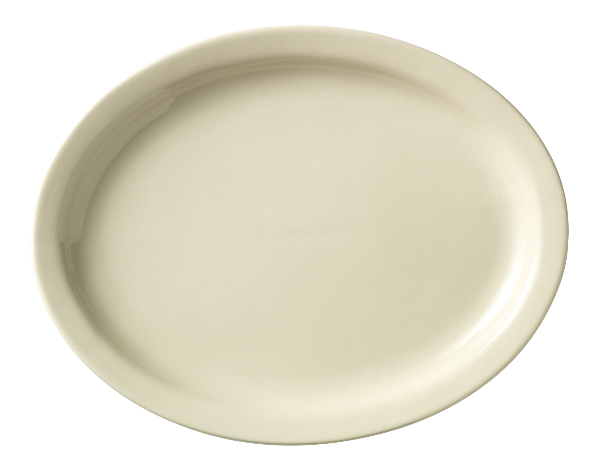 Porcelana 13.25" x 11" Oval Platter, Cream White