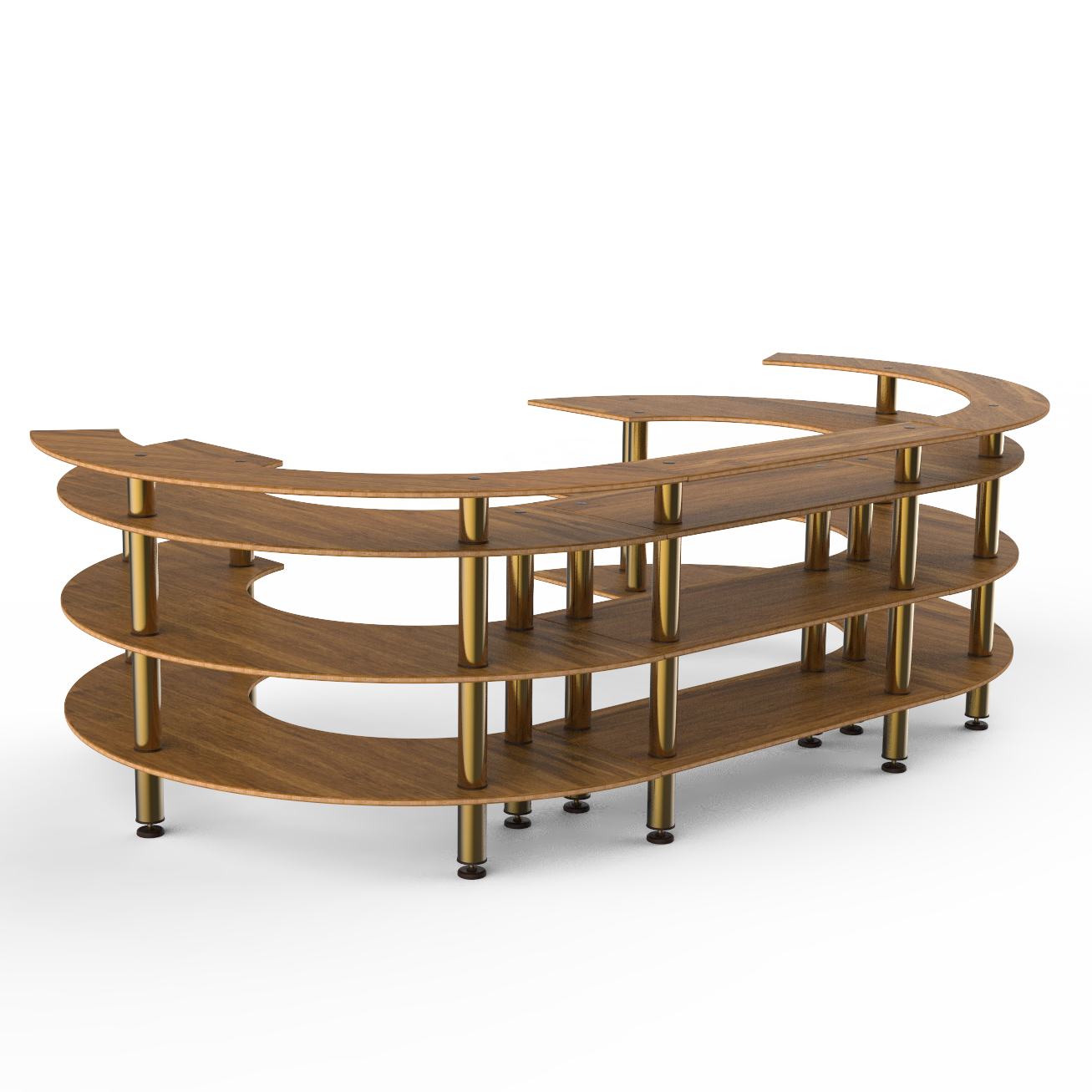 Open C Serving Station L 134.375" W 84.0" Modular