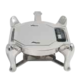 Round Chafer Stand with Fuel Holder for 6 qt. Chafers