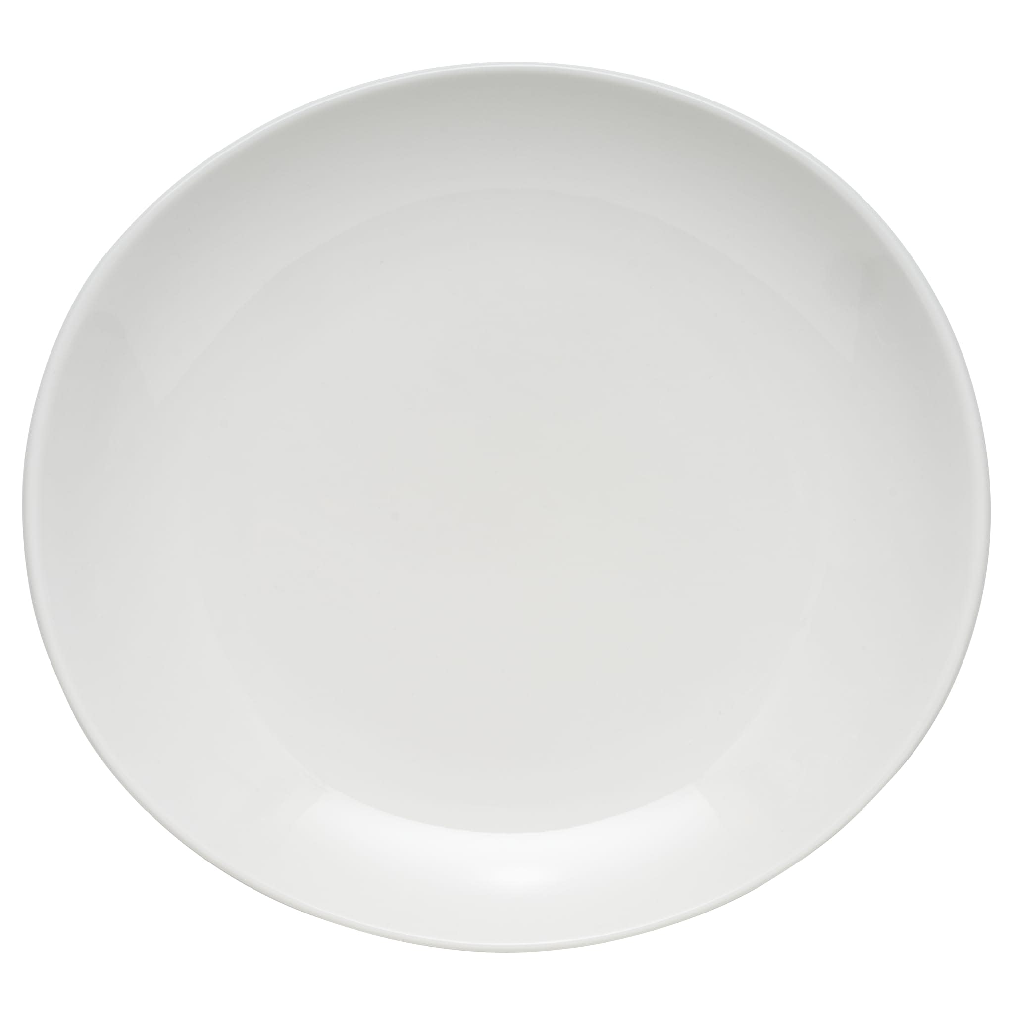 Porcelana Infinity 11-1/4” x 10-1/2” Dinner Plate, Bright White