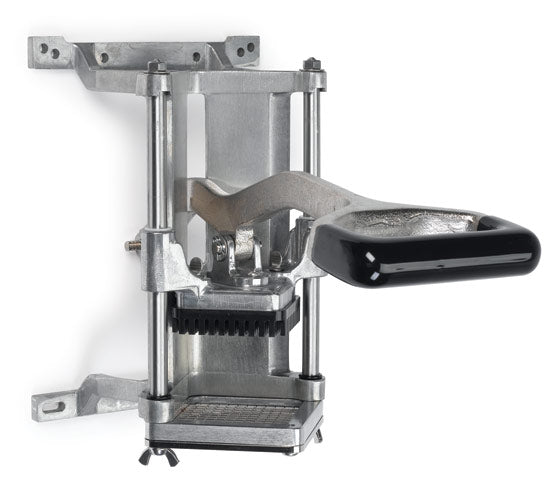 Easy FryKutter 1/4" Food Cutter, Wall or Countertop Mount, Short Throw Handle