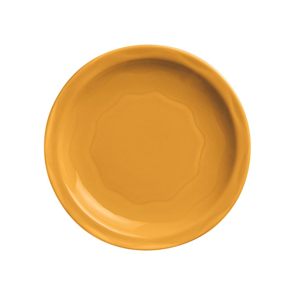 Cantina 10-1/4 in. Saffron Plate Carved Pattern