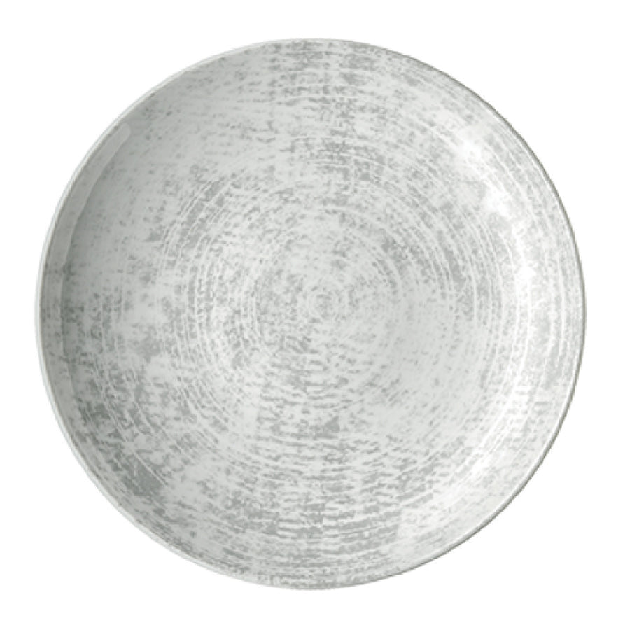 Shabby Chic Deep Coupe Plate, 8-1/4", Structure Grey