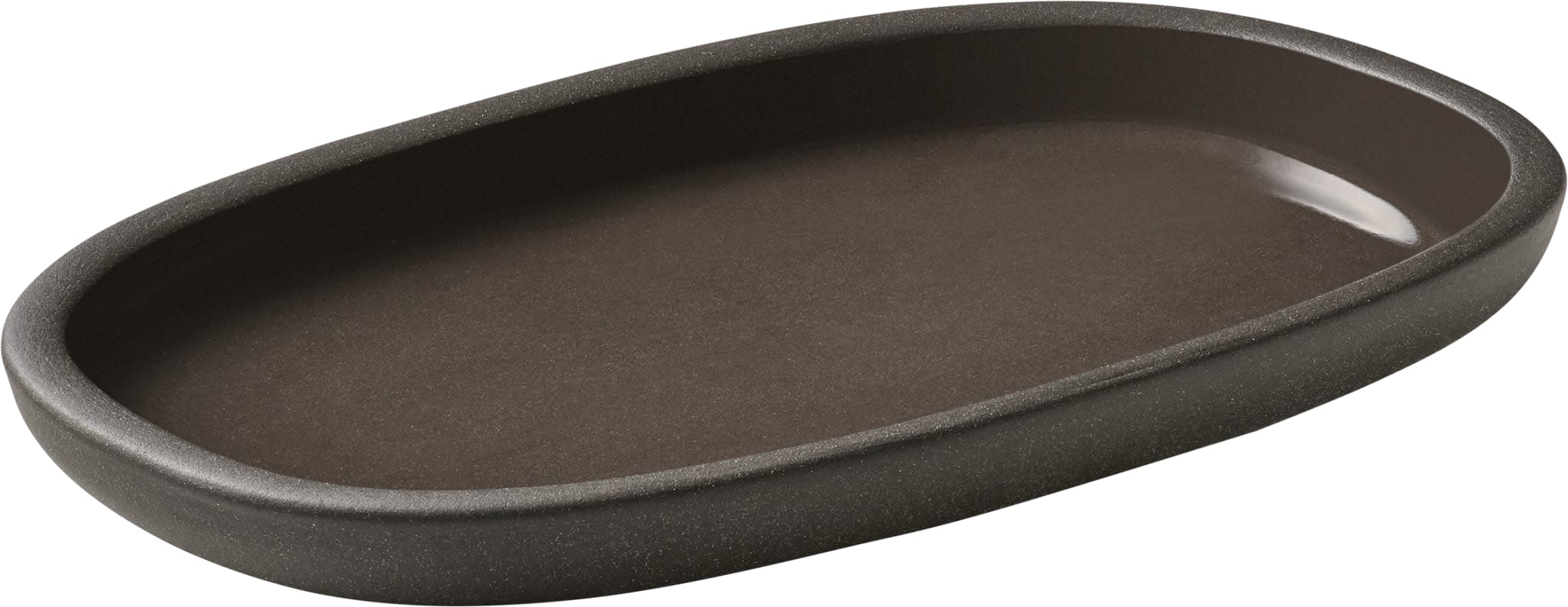 Renew Oval Coupe Platter, 7-1/2" x 6-3/8", Taupe