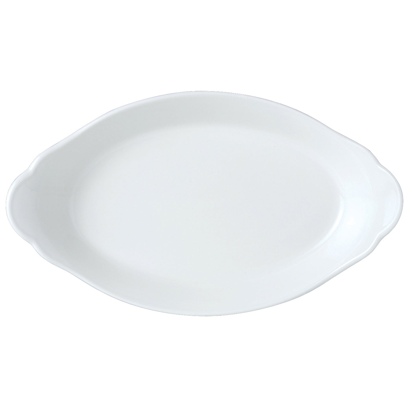 Oval Earred Dish L 13.5" W 7.5" (36.5 Oz) Simplicity