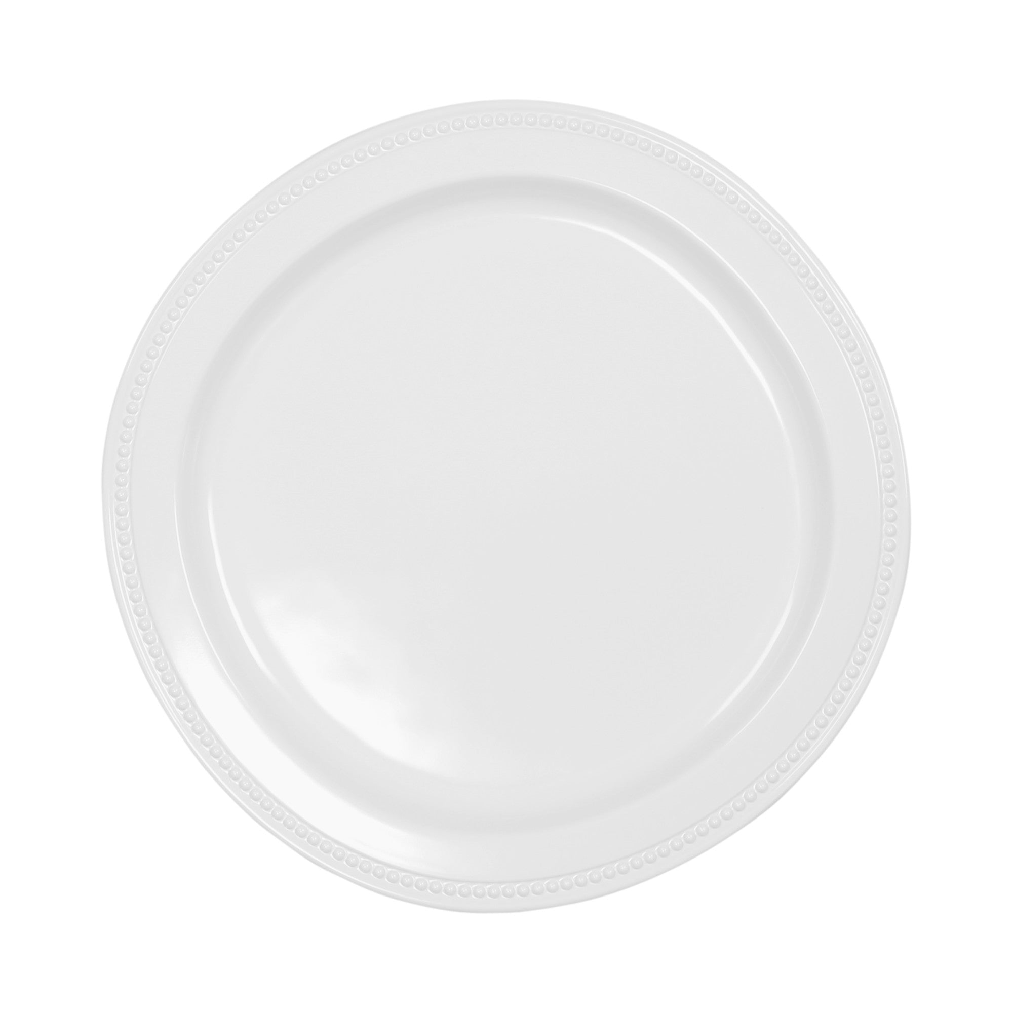 Elite Global Solutions Venetian 12" Almost Round Plate, Display White
