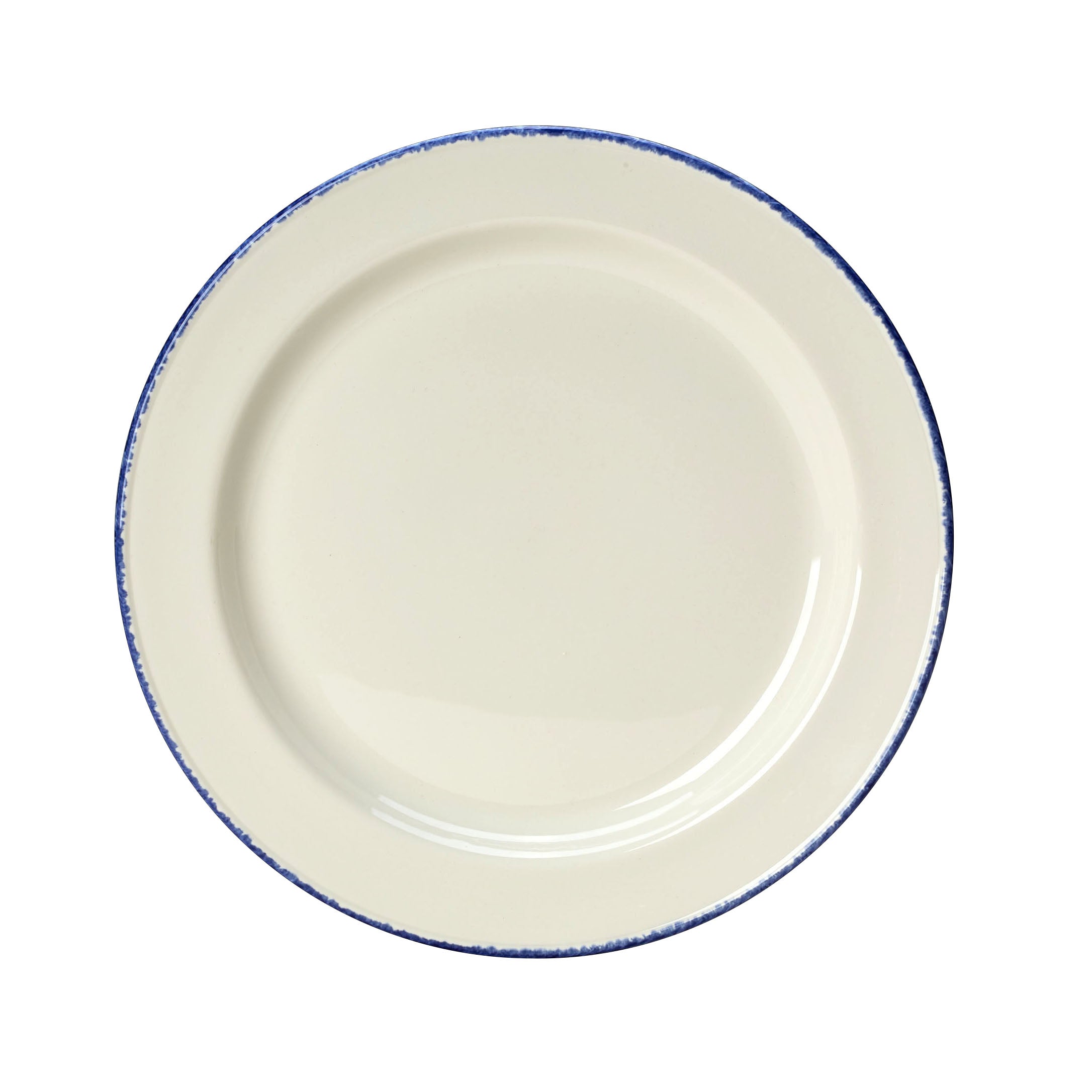 Slimline Plate 6.25" Dia. Blue Dapple