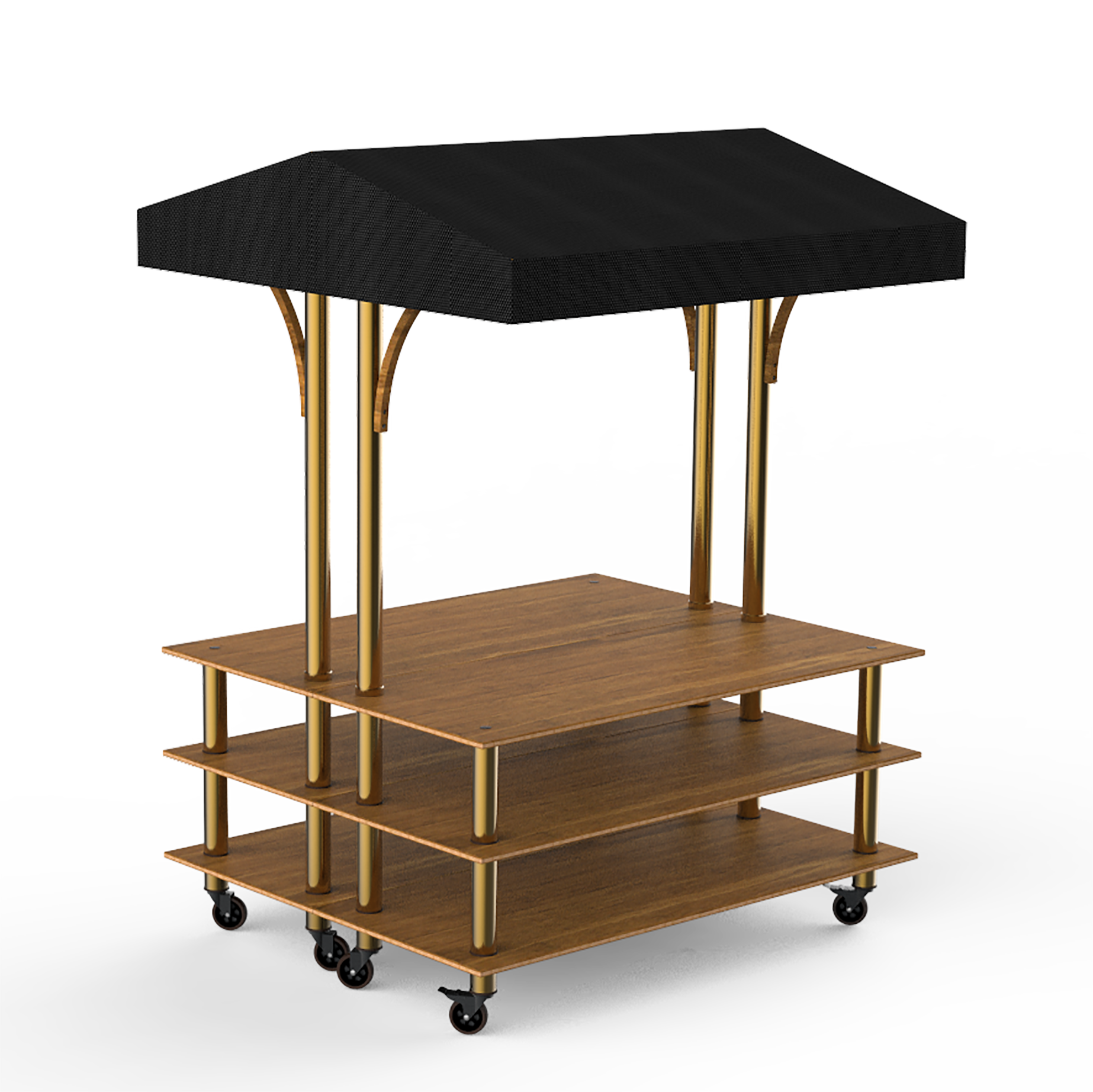 Back To Back Market Station L 71.0" W 59.0" Modular