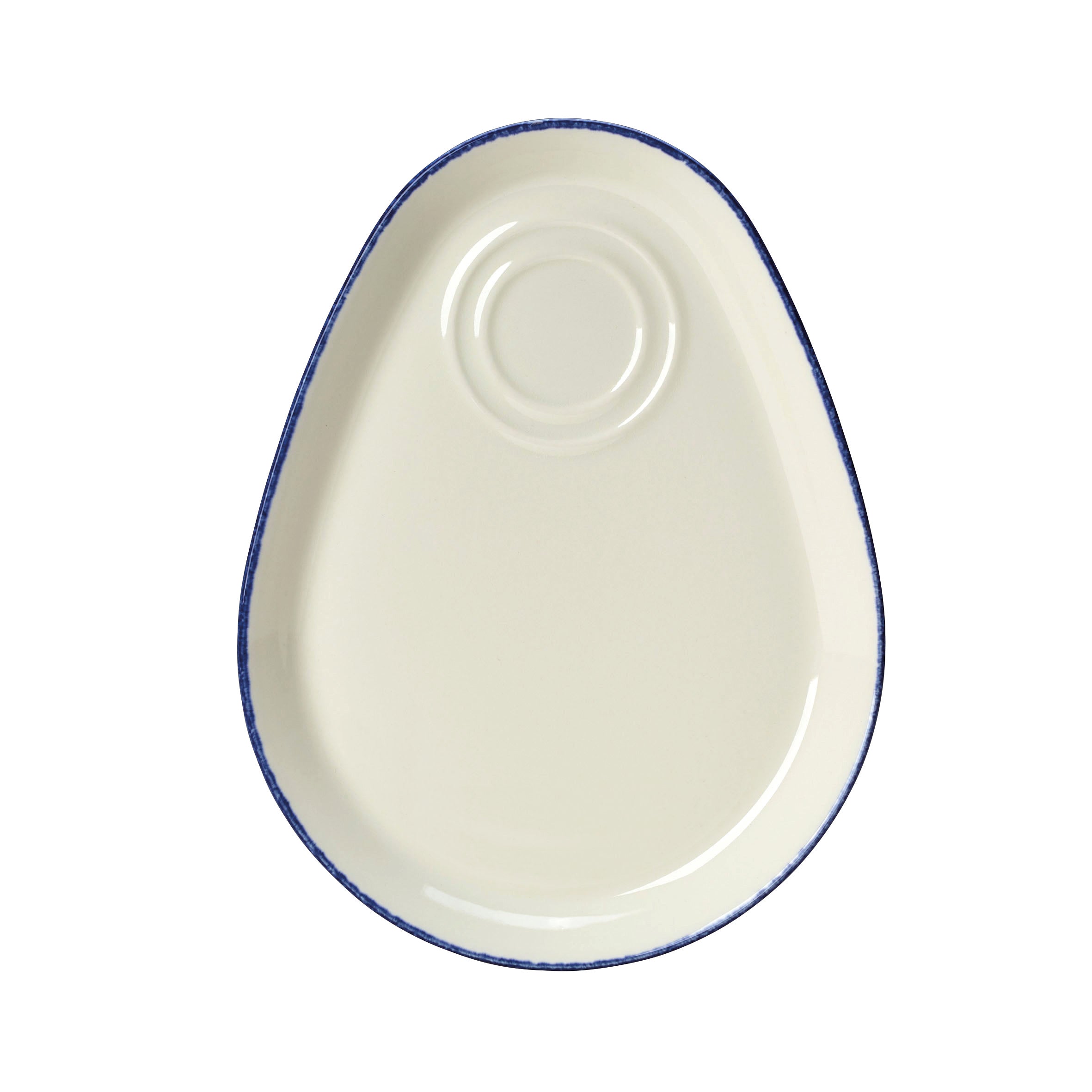Combi Tray 11.0" Dia. L 11.0" W 8.25" Blue Dapple