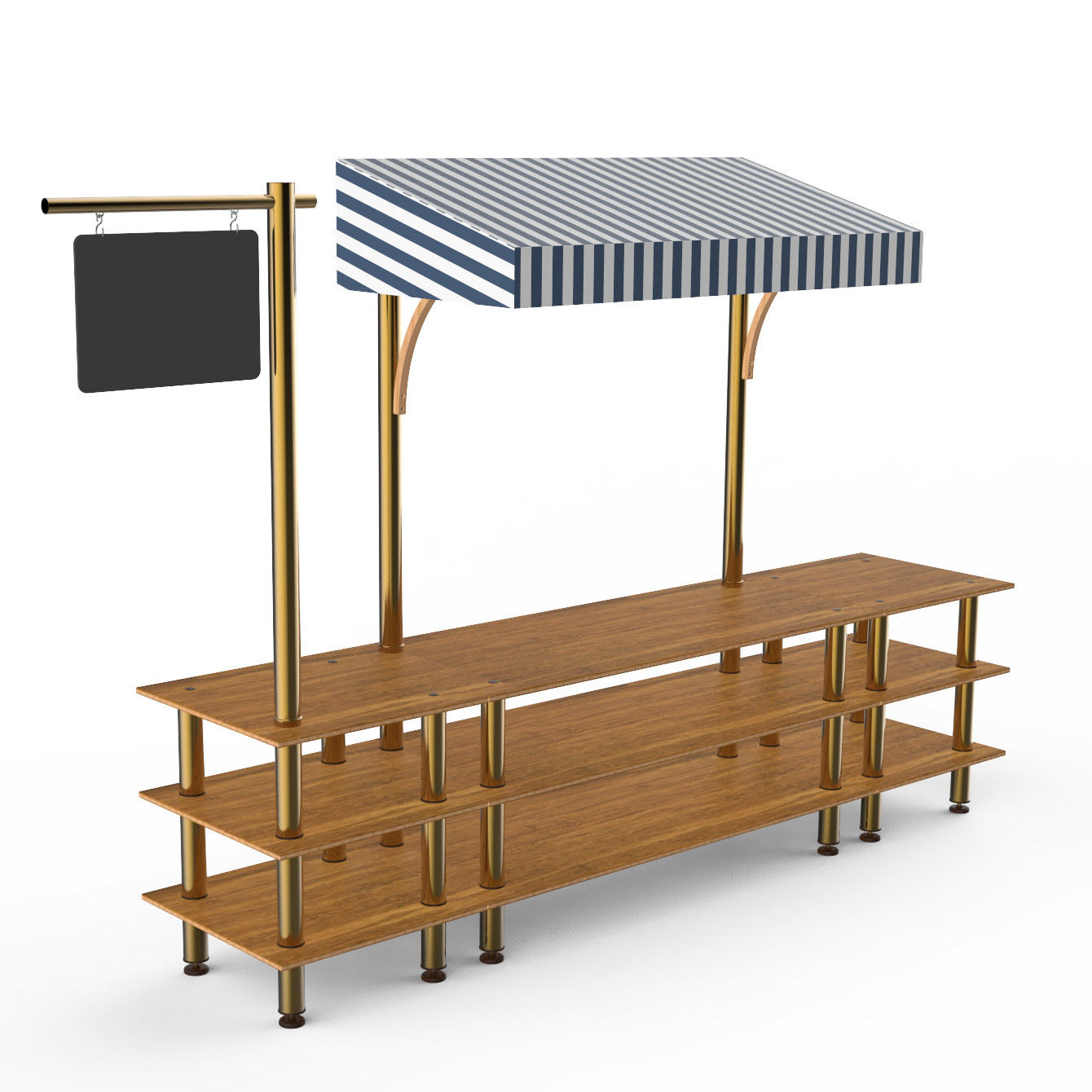 Bazaar Action Station L 130.0" W 33.0" Modular
