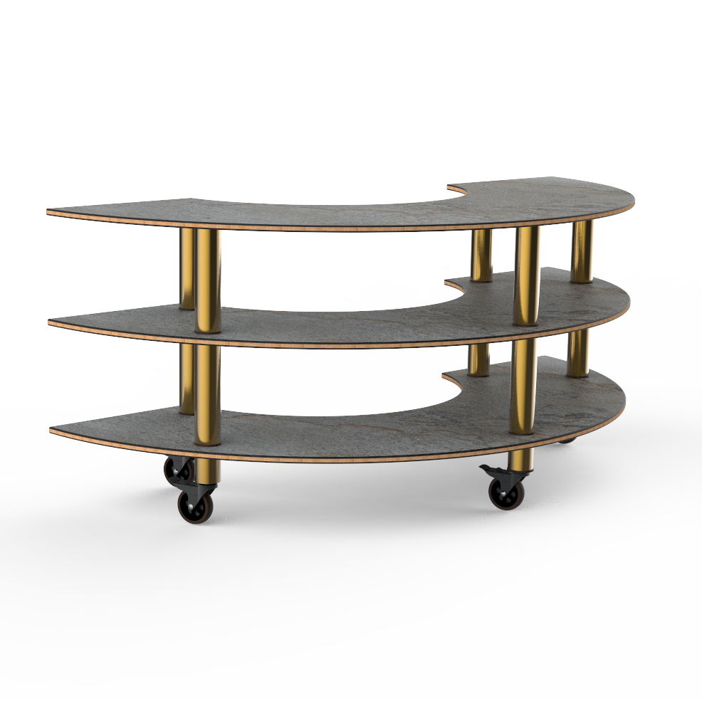 Creative Curved Station L 81.5" W 41.0" Modular