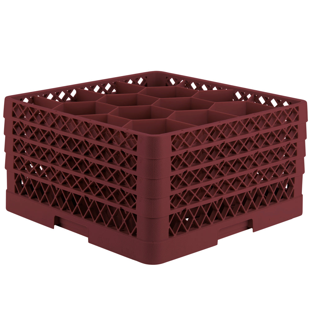 Traex® Full-Size Rack Max® Compartment Racks with four extenders in Burgundy