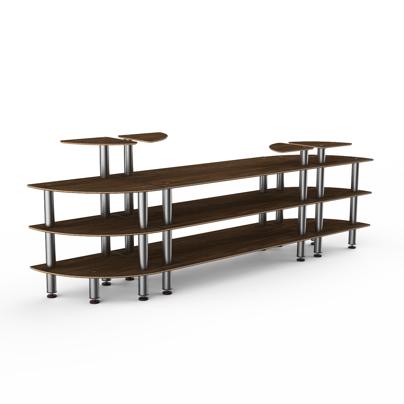 Classic Curved Buffet Station L 130.0" W 29.5" Modular