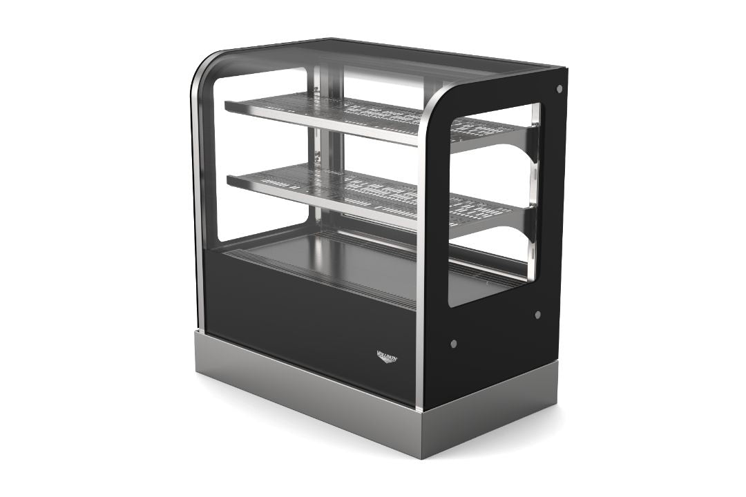 36-Inch-Wide 120-Volt Cubed-Glass Countertop Refrigerated Deli Display Case with Rear Access