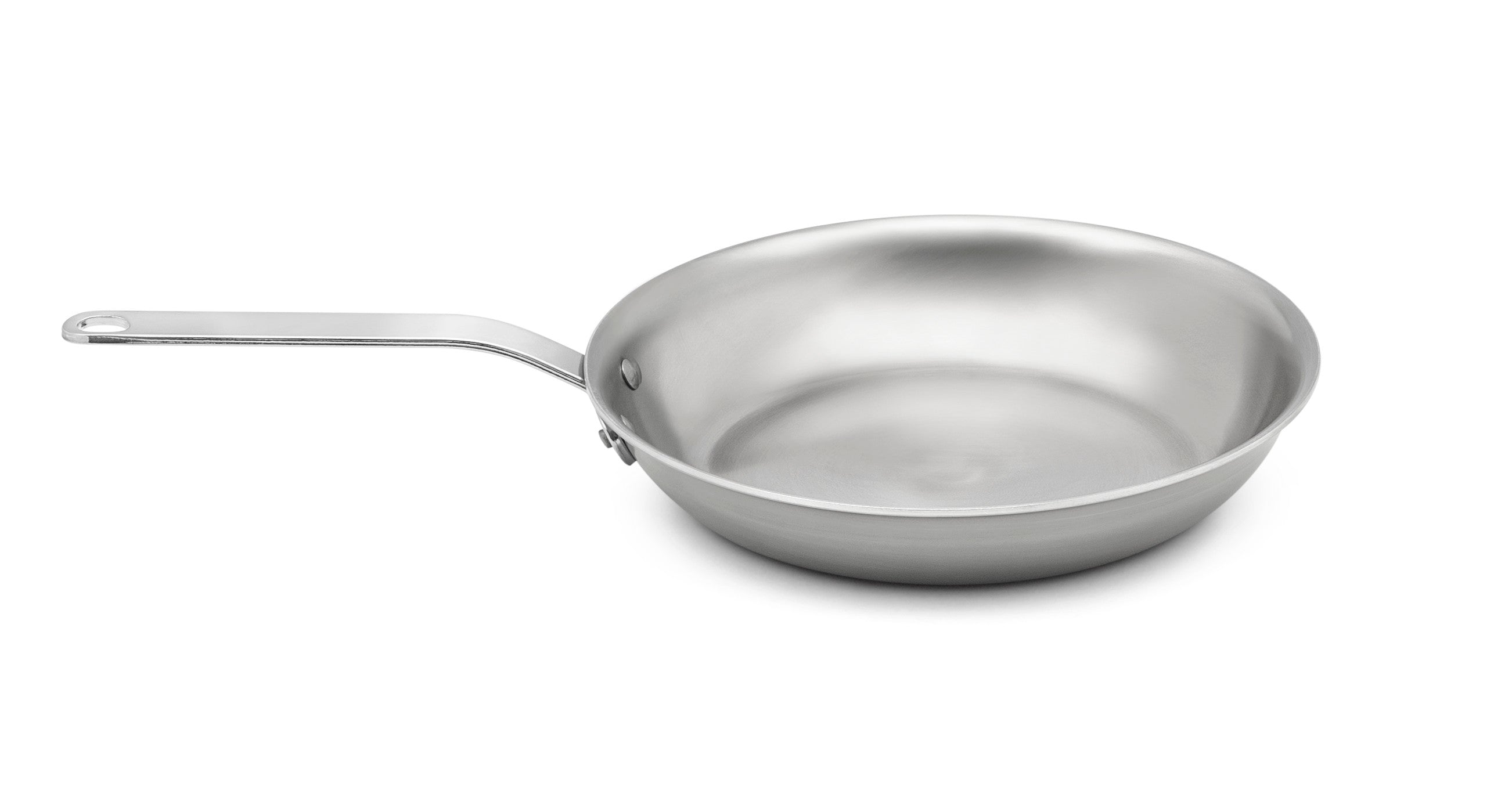 12-Inch Tribute® 3-Ply Fry Pan with Natural Finish and Plated Handle