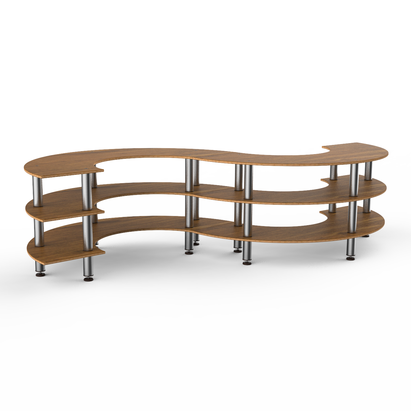 Small S Buffet Station L 141.0" W 76.0" Modular