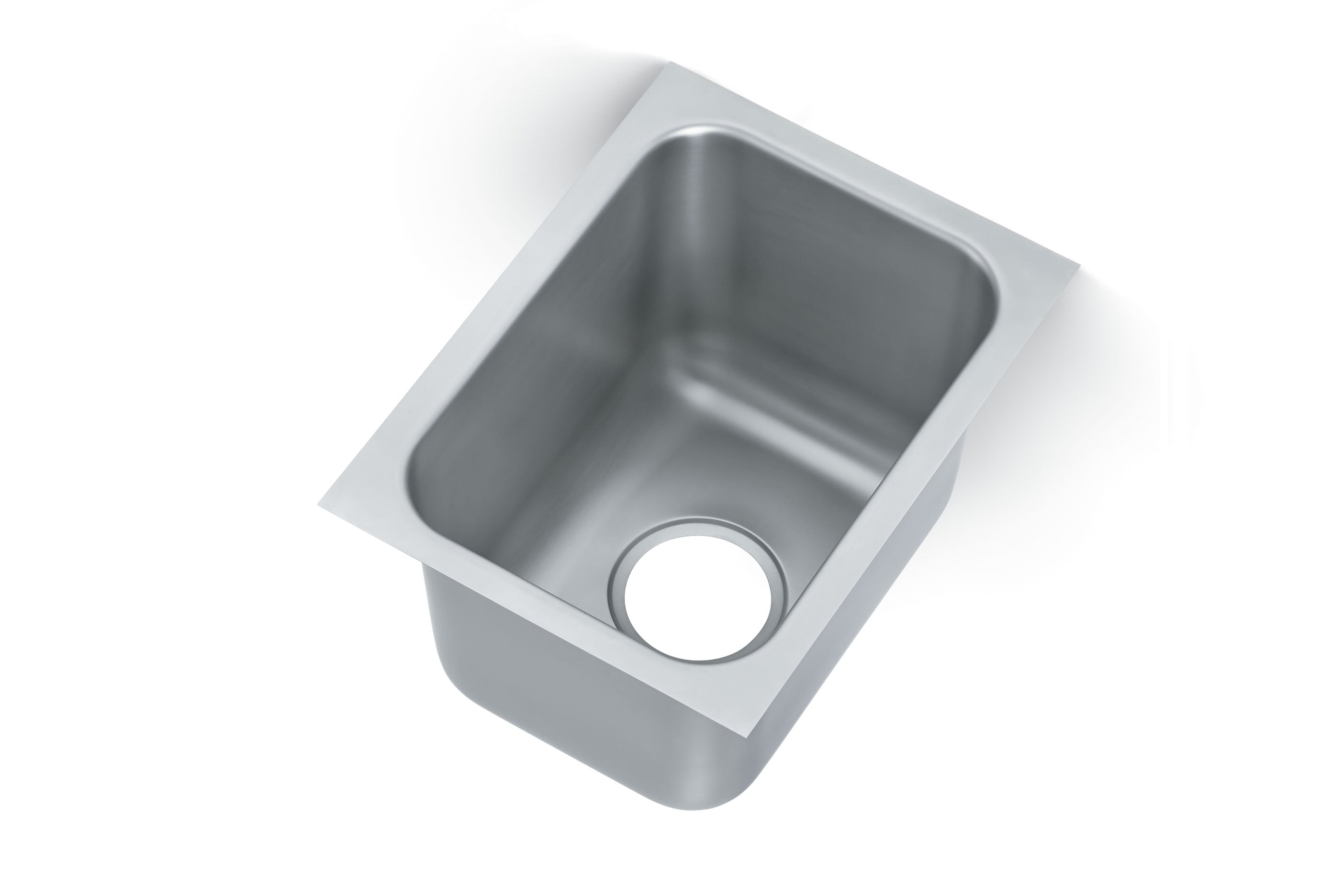 12" x 16" x 9-1/4" single-bowl stainless steel weld-in or undermount sink with 3-1/2" drain opening - Heavy Weight Single Bowl Sink