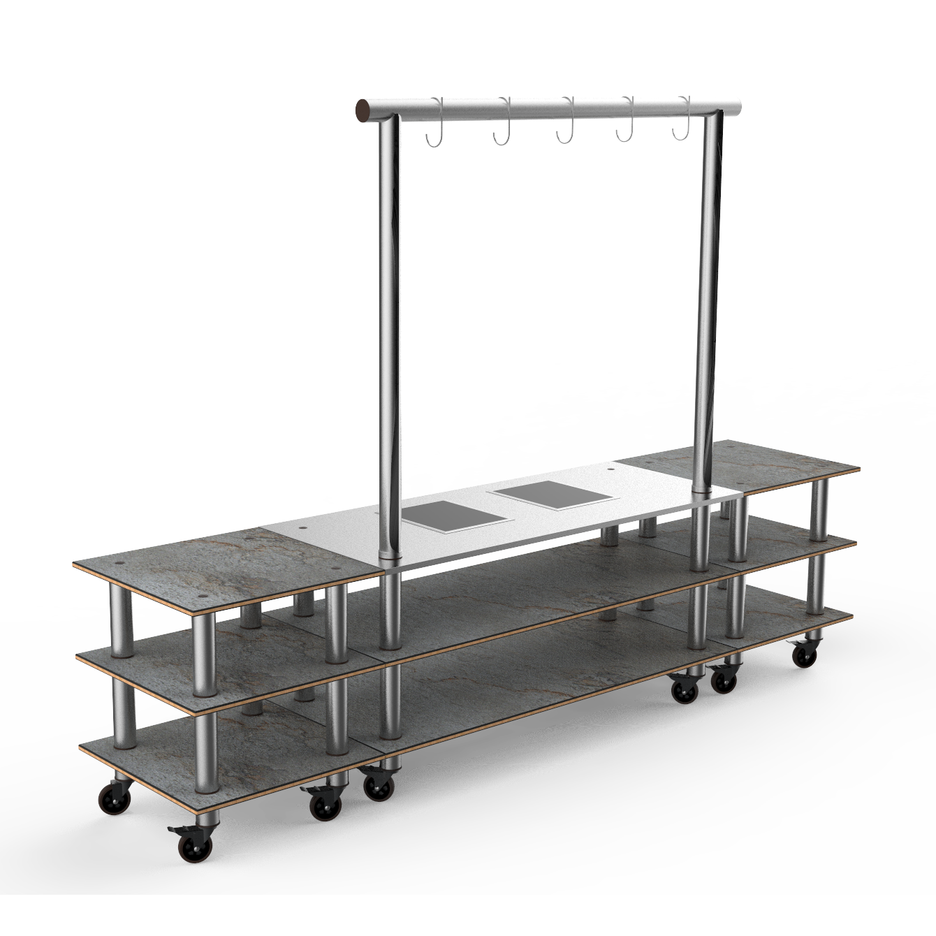 Large Arch Induction Station L 130.0" W 29.5" Modular